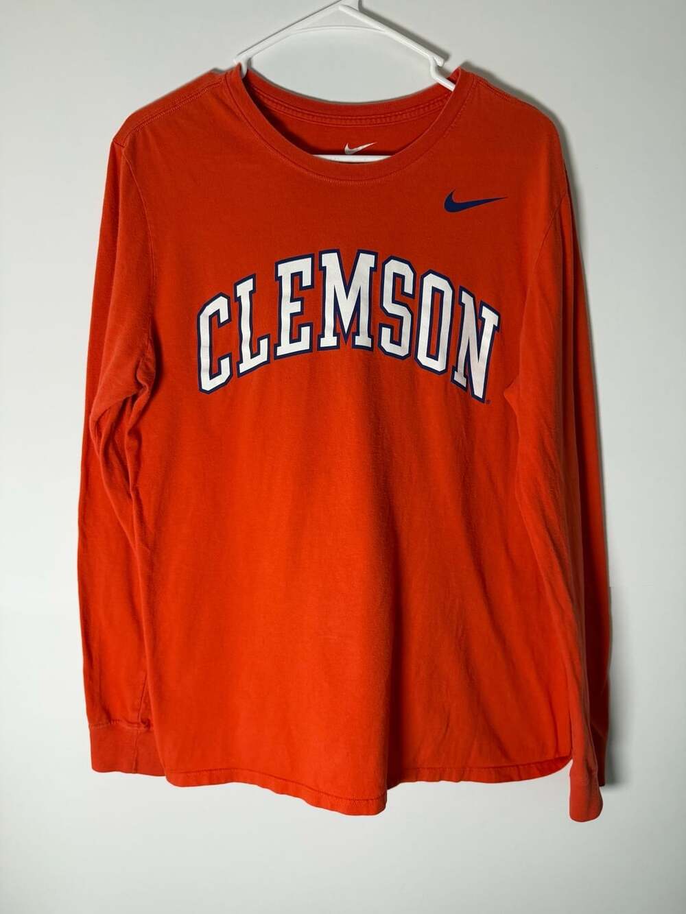 Nike Clemson Tigers NCAA Orange Long Sleeve Tee Shirt Men's Size L